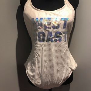 Cream one piece swimsuit